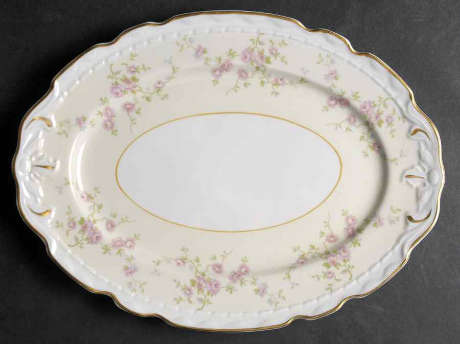 Antoinette 12" Oval Serving Platter by Royal Jackson-1