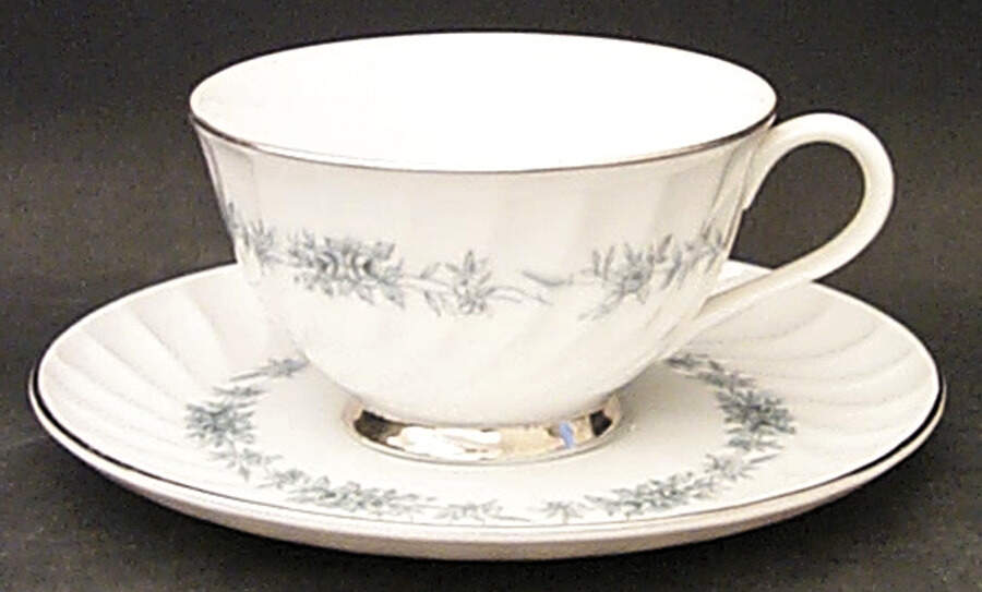 Blue Heaven Footed Cup & Saucer Set by Royal Jackson-1