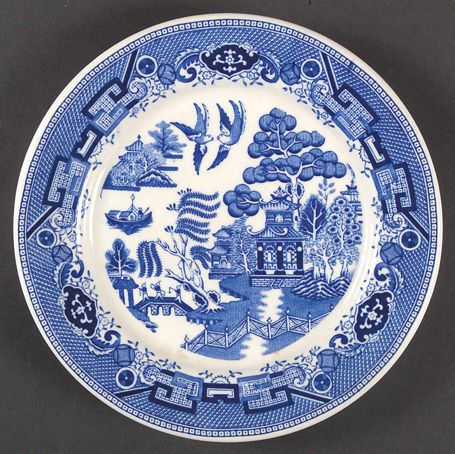 Blue Willow Salad Plate by Royal Jackson-1