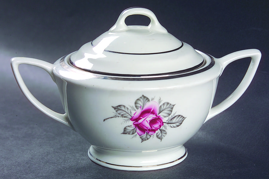 Carmen (Red Rose) Sugar Bowl & Lid by Royal Jackson-1