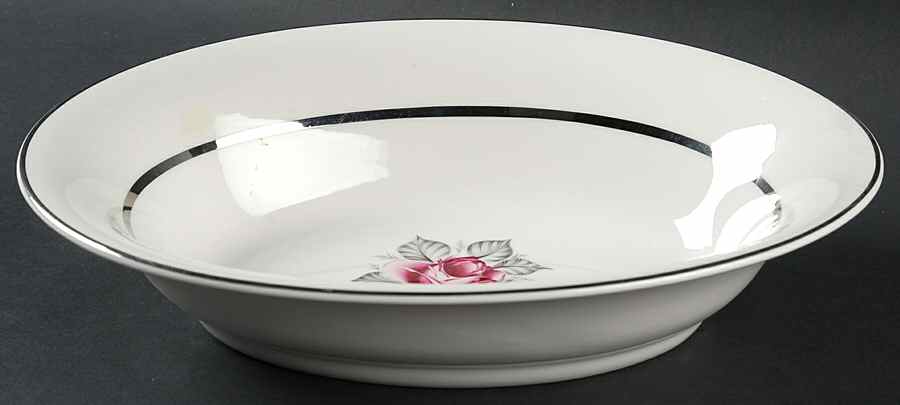 Carmen (Red Rose) 10" Oval Vegetable Bowl by Royal Jackson-1