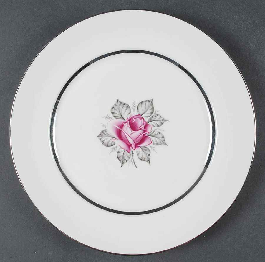 Carmen (Red Rose) Salad Plate by Royal Jackson-1