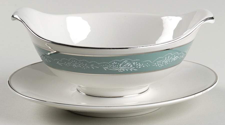 Chantilly Gravy Boat with Attached Underplate by Royal Jackson-1