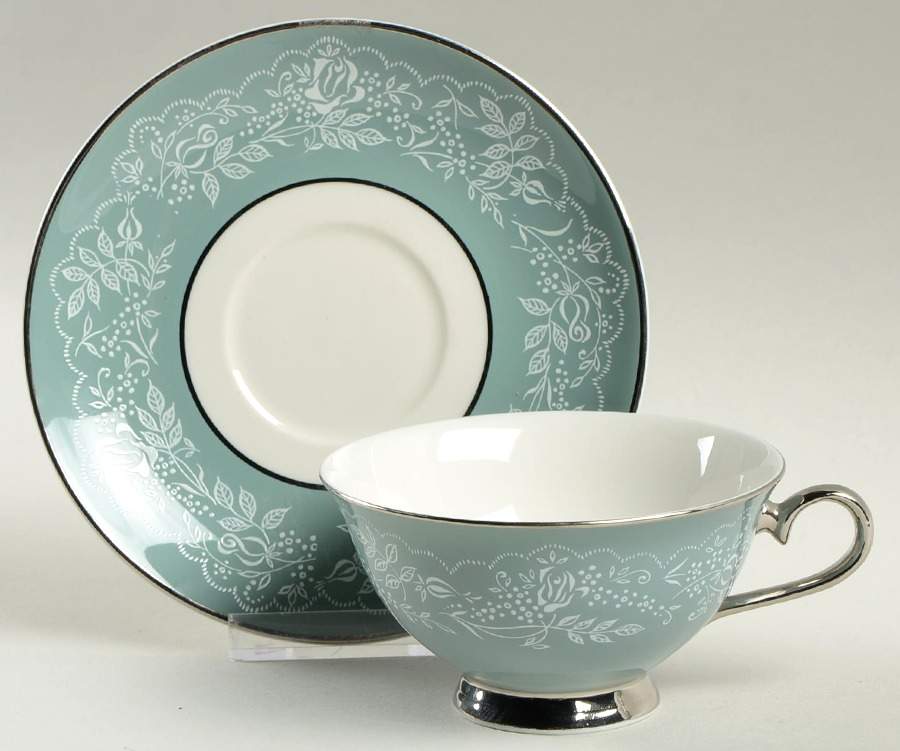Chantilly Footed Cup & Saucer Set by Royal Jackson-1