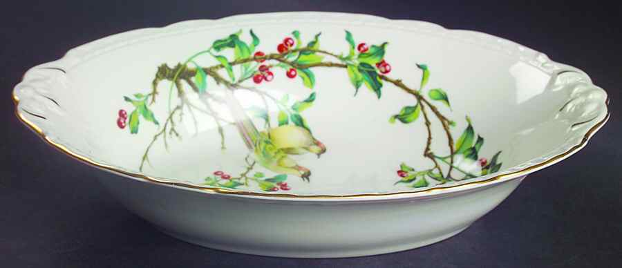 Cherry Branch 10" Oval Vegetable Bowl by Royal Jackson-1