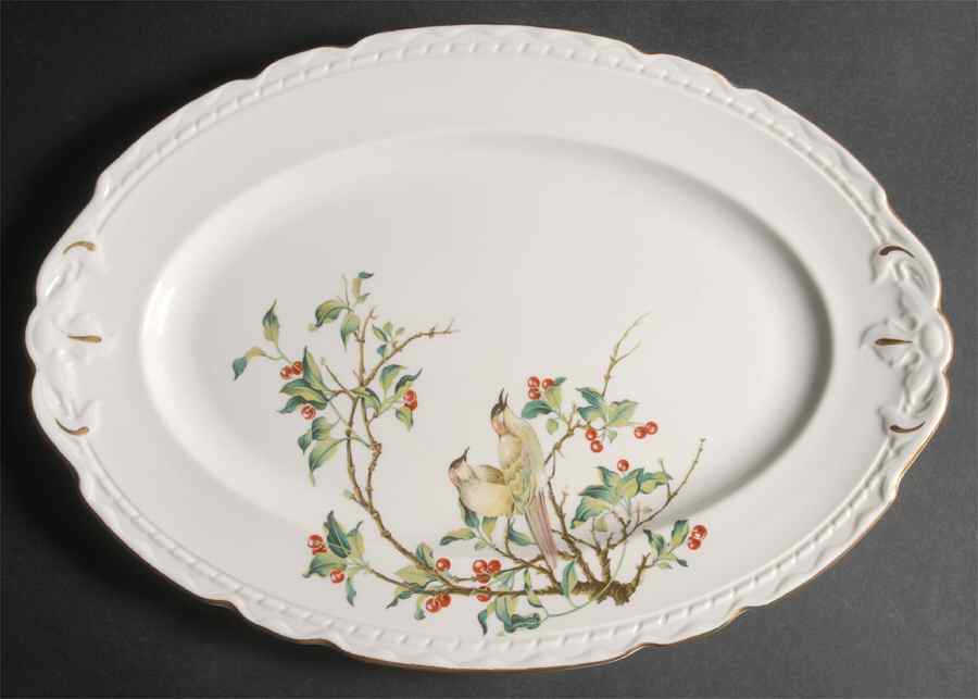 Cherry Branch 15" Oval Serving Platter by Royal Jackson-1