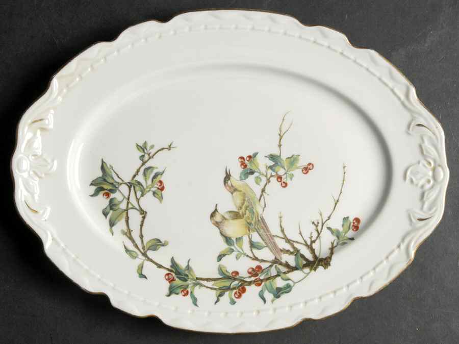 Cherry Branch 12" Oval Serving Platter by Royal Jackson-1