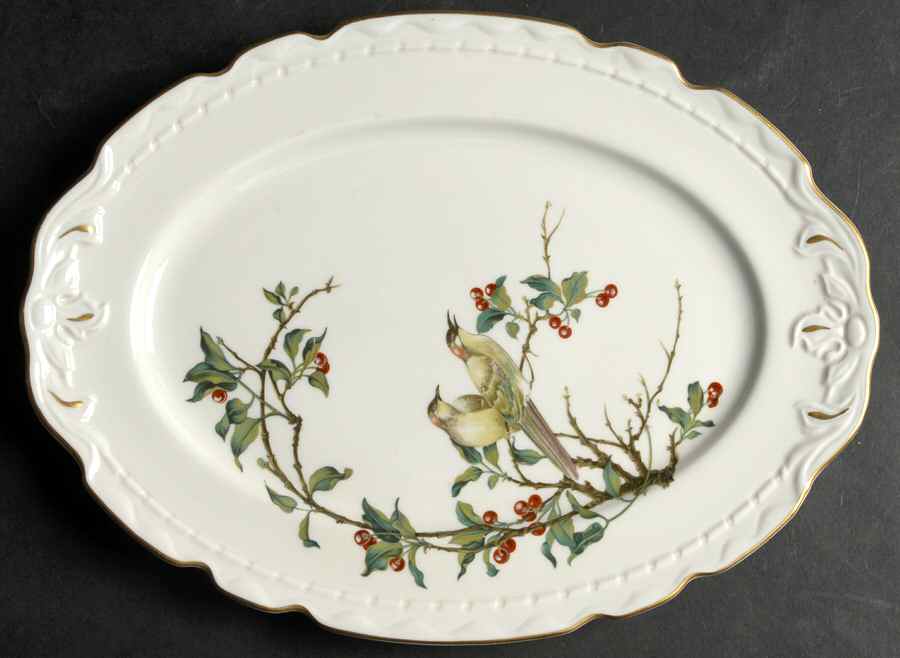 Cherry Branch 11" Oval Serving Platter by Royal Jackson-1