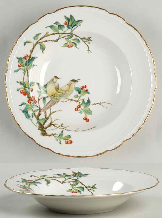 Cherry Branch Rim Soup Bowl by Royal Jackson-1