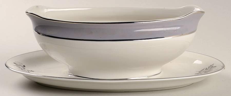 Countess Allegro Gravy Boat with Attached Underplate by Royal Jackson-1