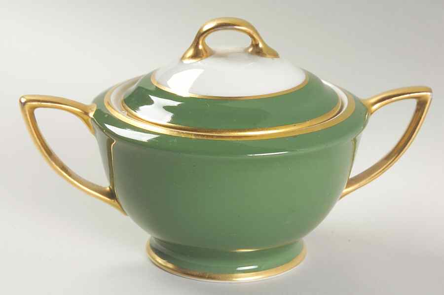 Countess Madison Jade Green Sugar Bowl & Lid by Royal Jackson-1