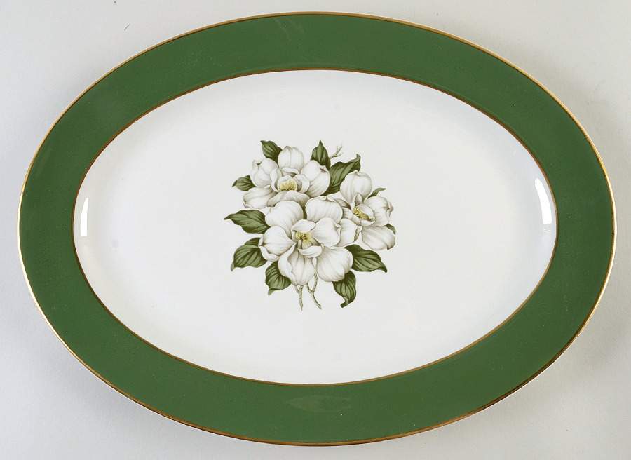 Countess Madison Jade Green 15" Oval Serving Platter by Royal Jackson-1