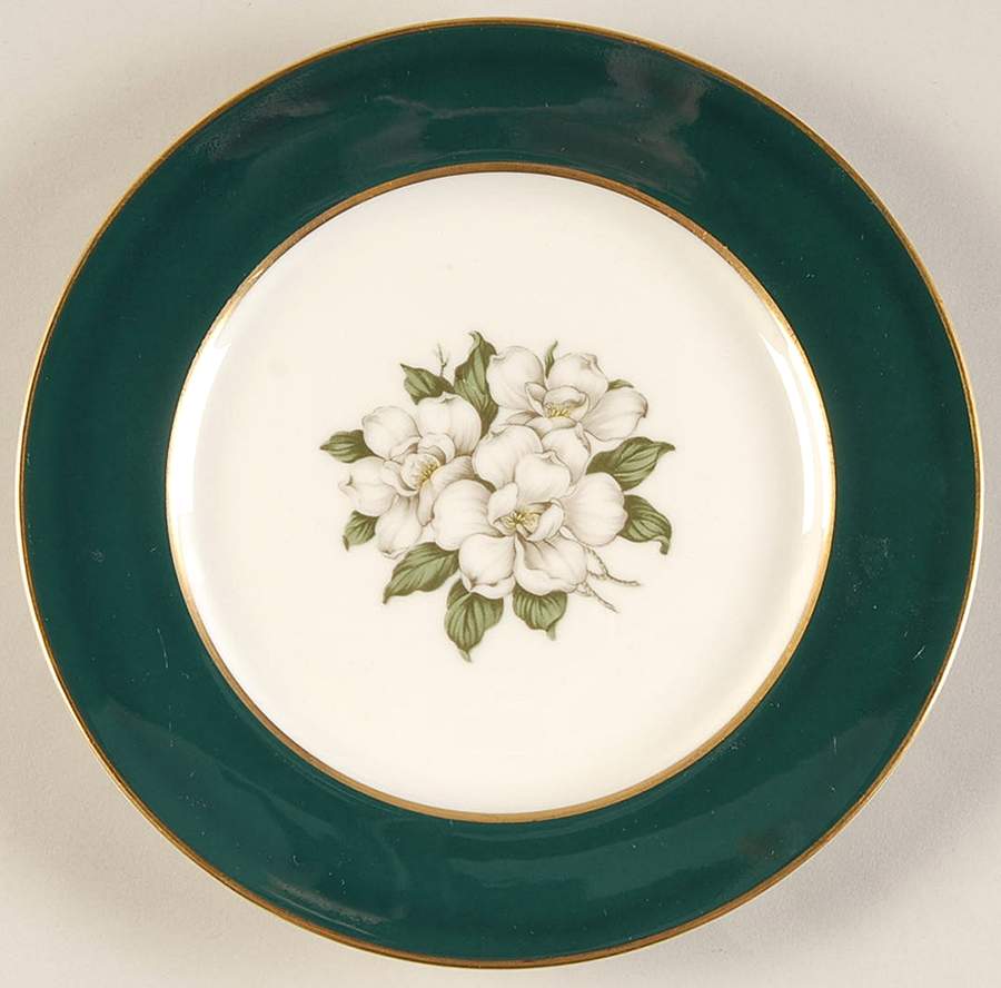 Countess Madison Teal Green Bread & Butter Plate by Royal Jackson-1