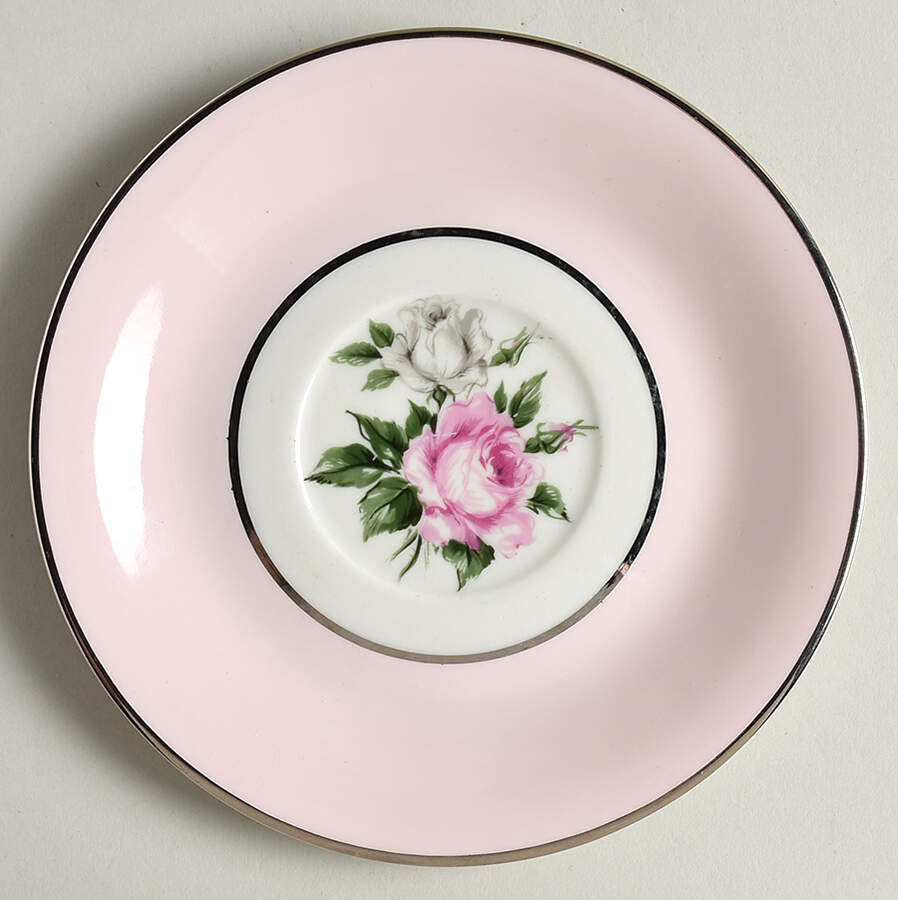 Countess Margaret Rose Pink Saucer for Footed Cup by Royal Jackson-1