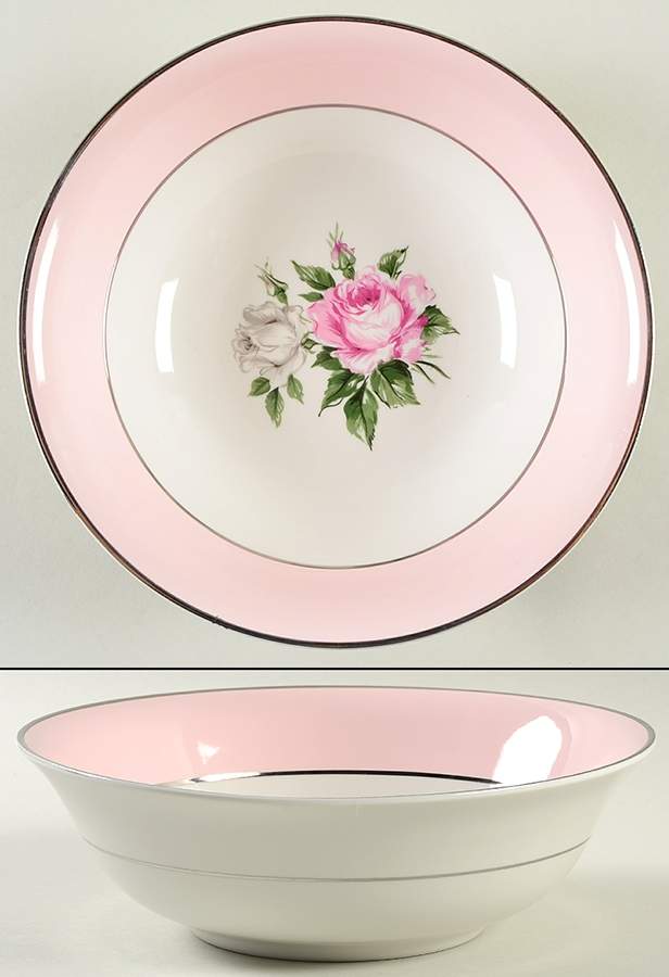 Countess Margaret Rose Pink 9" Round Vegetable Bowl by Royal Jackson-1