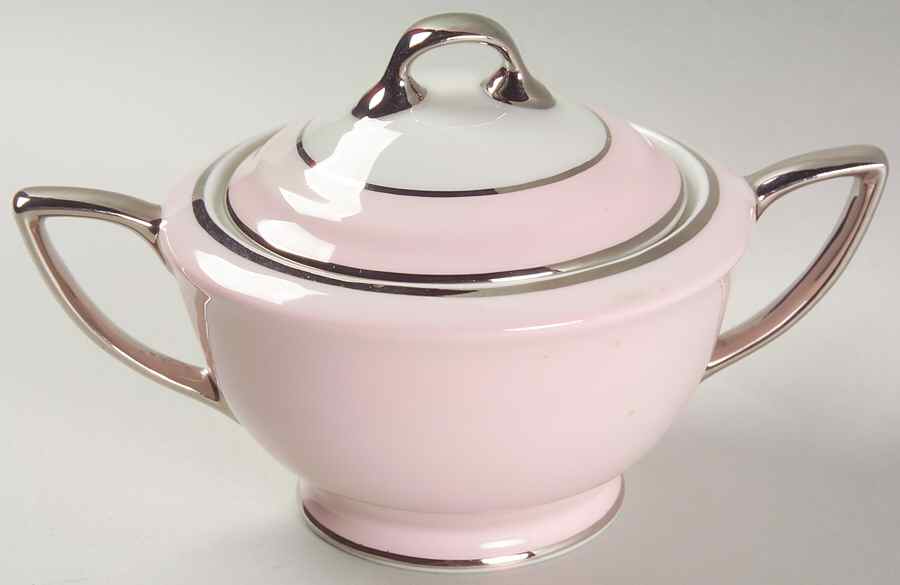 Countess Margaret Rose Pink Sugar Bowl & Lid by Royal Jackson-1