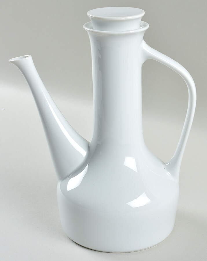Contempri White Small Coffee Pot & Lid by Royal Jackson-1