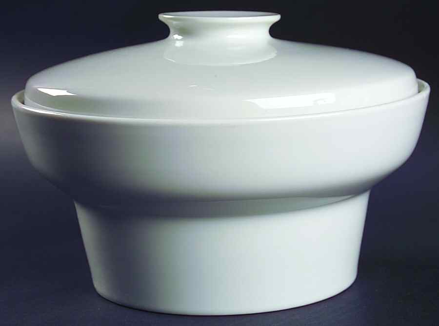 Contempri White Round Covered Vegetable by Royal Jackson-1