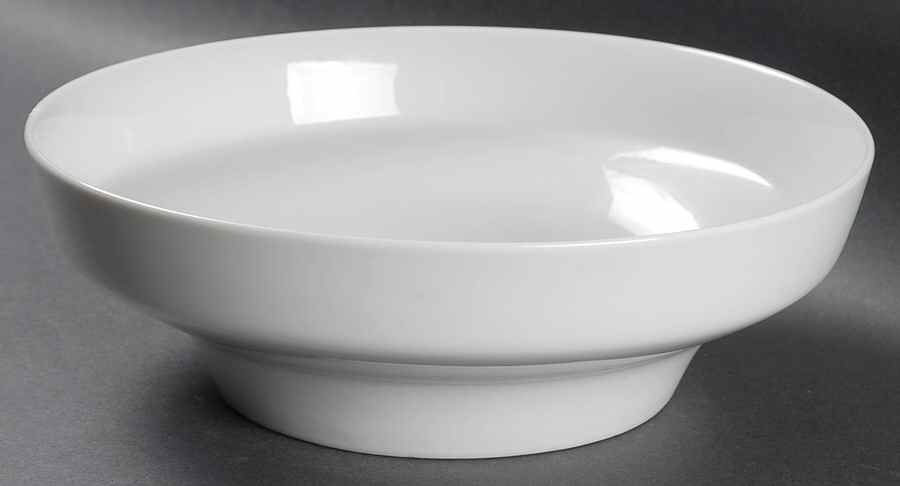Contempri White 8" Round Vegetable Bowl by Royal Jackson-1
