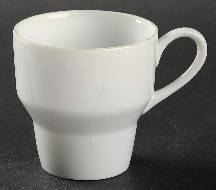 Contempri White Flat Demitasse Cup by Royal Jackson-1