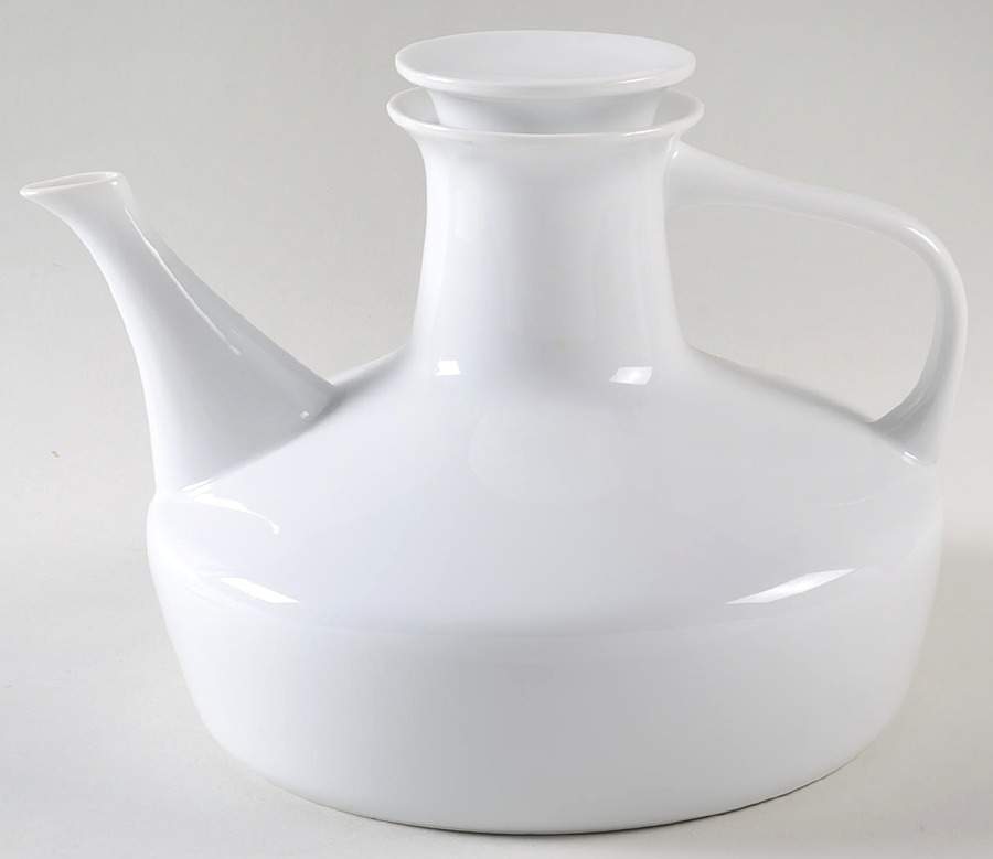 Contempri White Teapot & Lid by Royal Jackson-1