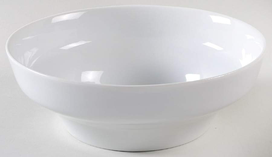 Contempri White 9" Round Vegetable Bowl by Royal Jackson-1