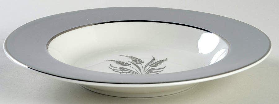 Countess Silver Wheat Gray Rim Soup Bowl by Royal Jackson-1