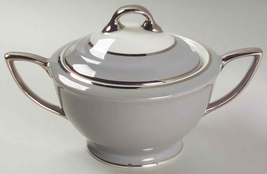 Countess Silver Wheat Gray Sugar Bowl & Lid by Royal Jackson-1