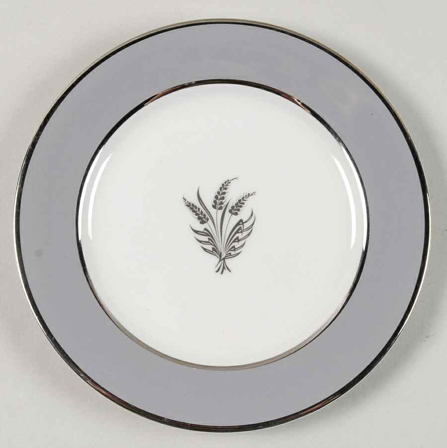 Countess Silver Wheat Gray Bread & Butter Plate by Royal Jackson-1