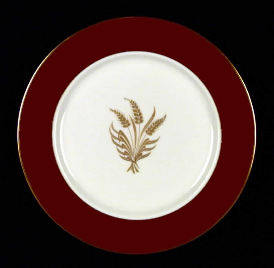 Countess Wheat Maroon Dinner Plate by Royal Jackson-1
