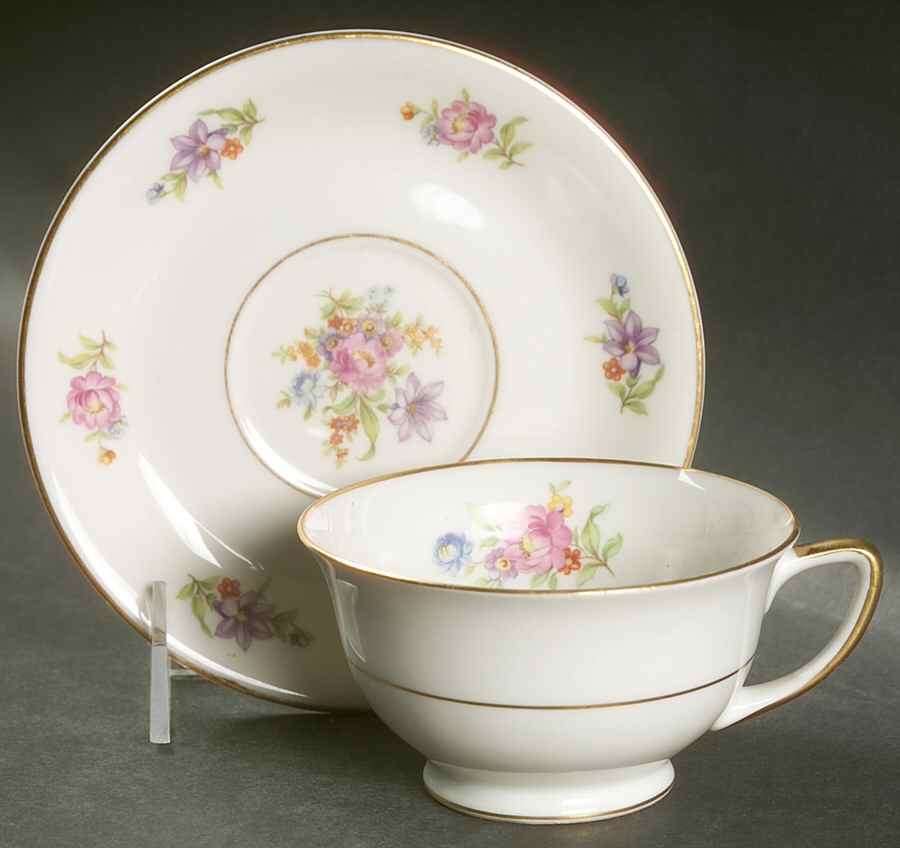 Deanna Footed Cup & Saucer Set by Royal Jackson-1