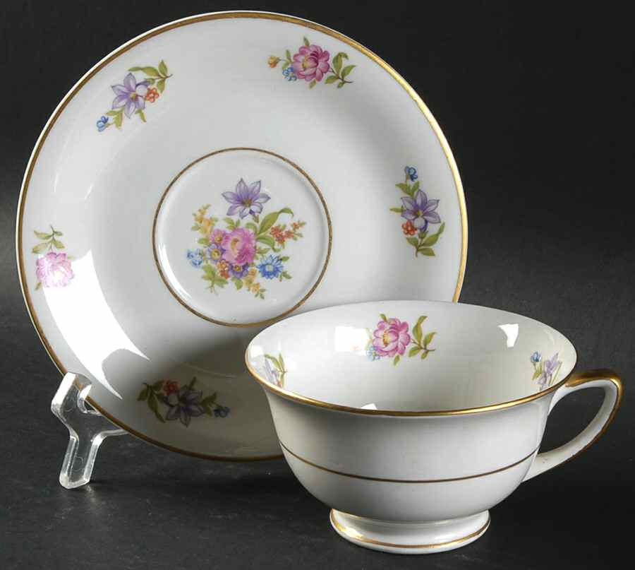 Deanna Footed Cup & Saucer Set by Royal Jackson-1