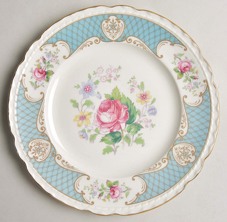Duchess of Kent (Pearl Edge) Salad Plate by Royal Jackson-1