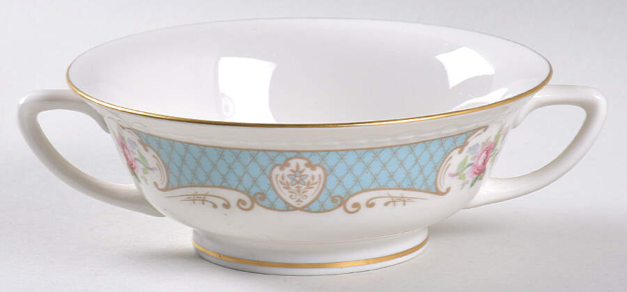 Duchess of Kent (Pearl Edge) Cream Soup Bowl by Royal Jackson-1