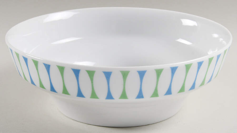 Eclipse Blue and Green 9" Round Vegetable Bowl by Royal Jackson-1