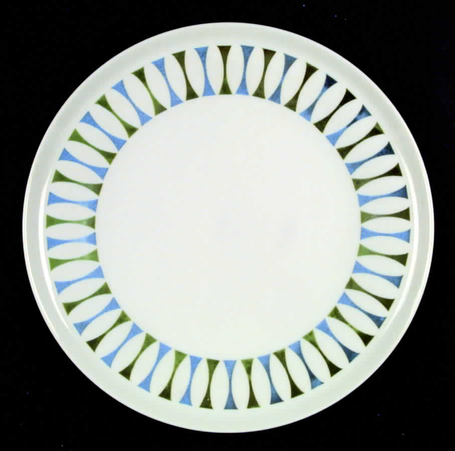 Eclipse Blue and Green Dinner Plate by Royal Jackson-1
