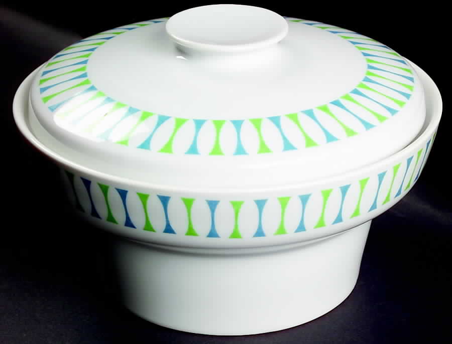 Eclipse Blue and Green Round Covered Vegetable by Royal Jackson-1