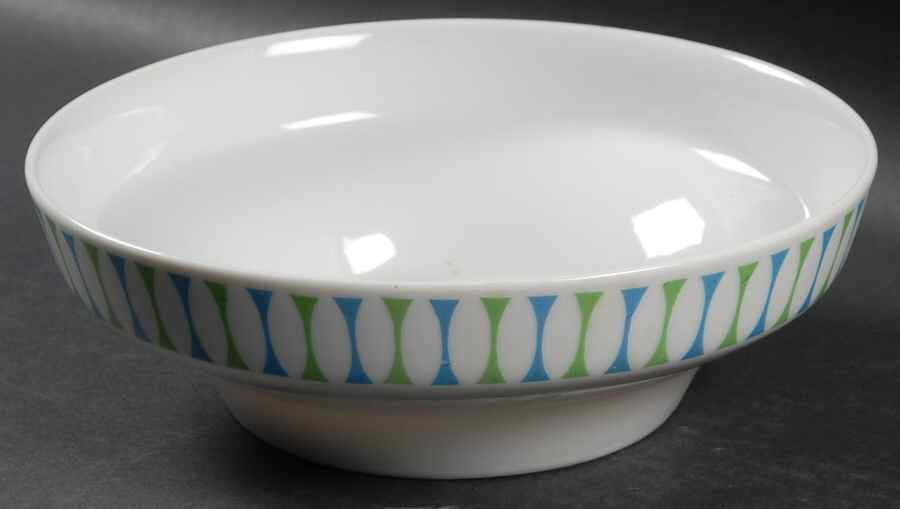 Eclipse Blue and Green 8" Round Vegetable Bowl by Royal Jackson-1