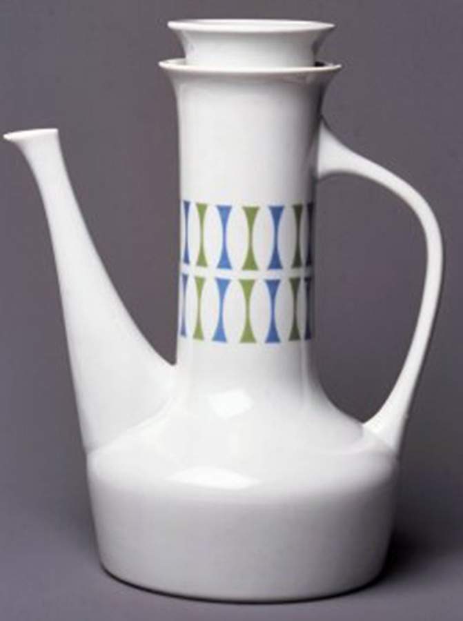 Eclipse Blue and Green Coffee Pot & Lid by Royal Jackson-1