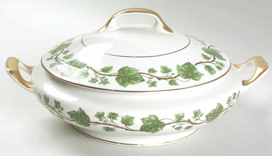 Emerald Ivy Round Covered Vegetable by Royal Jackson-1