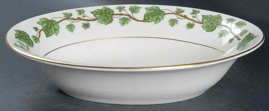 Emerald Ivy 10" Oval Vegetable Bowl by Royal Jackson-1