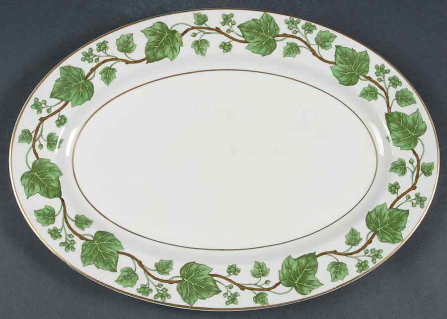Emerald Ivy 13" Oval Serving Platter by Royal Jackson-1