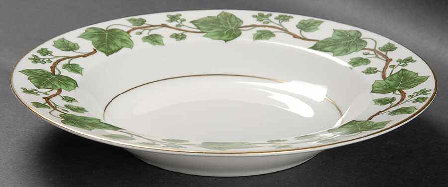 Emerald Ivy Rim Soup Bowl by Royal Jackson-1
