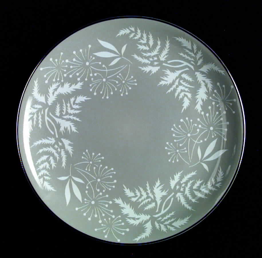 Fantasia Gray Dinner Plate by Royal Jackson-1