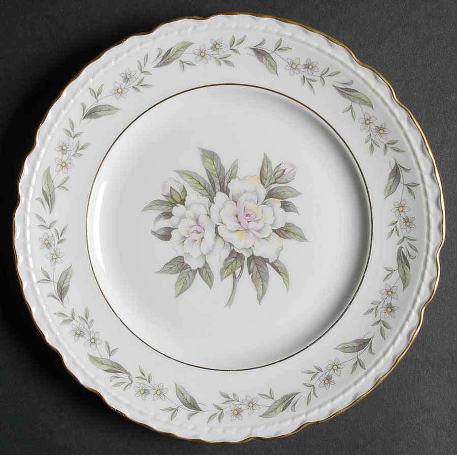 Fleur De Blanc Salad Plate by Royal Jackson-1