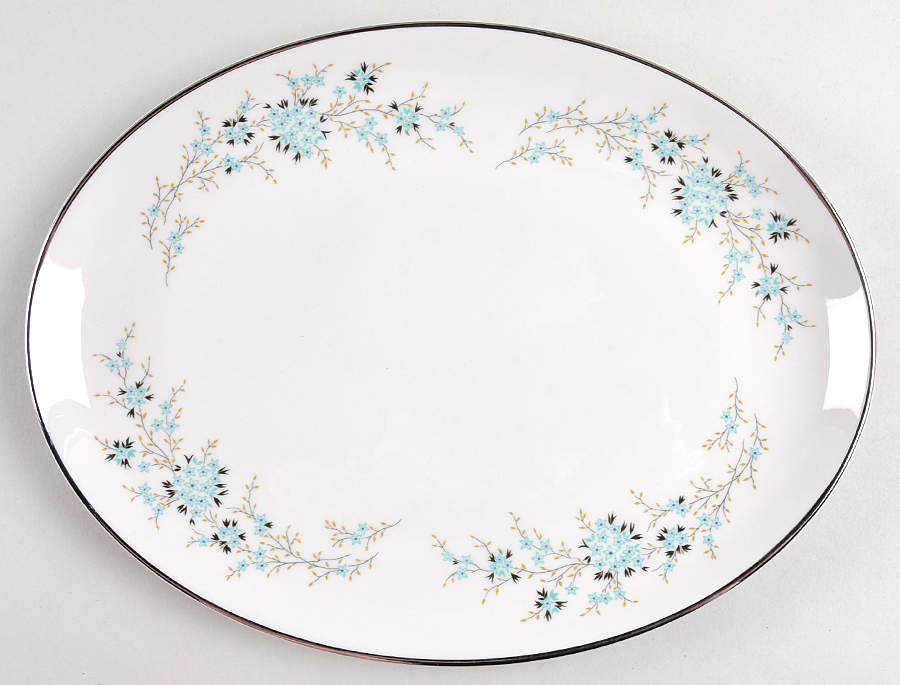Flori 11" Oval Serving Platter by Royal Jackson-1