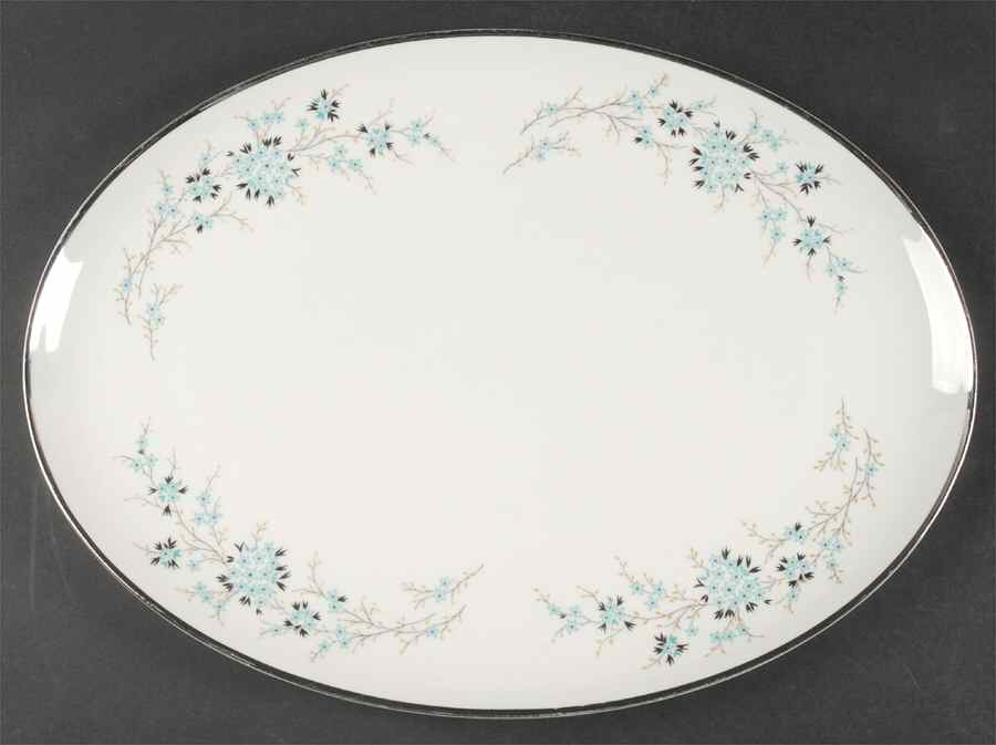 Flori 15" Oval Serving Platter by Royal Jackson-1