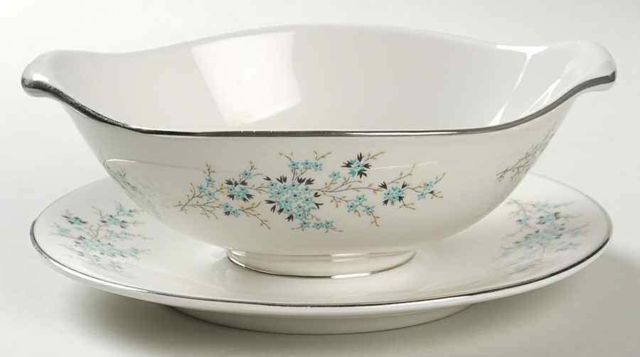 Flori Gravy Boat with Attached Underplate by Royal Jackson-1