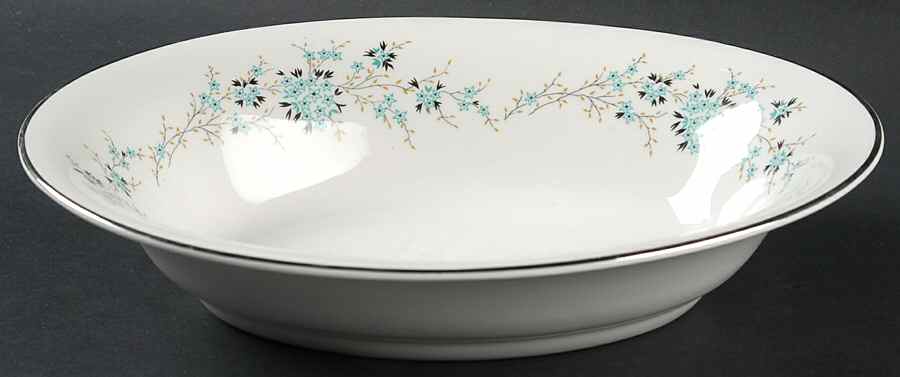 Flori 10" Oval Vegetable Bowl by Royal Jackson-1
