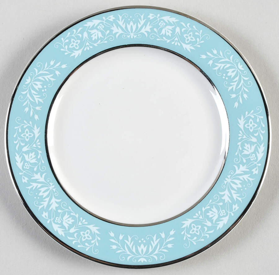 Florentine Turquoise Bread & Butter Plate by Royal Jackson-1